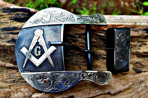 Masonic Belt Buckle Mens Western Buckle Custom Masonic