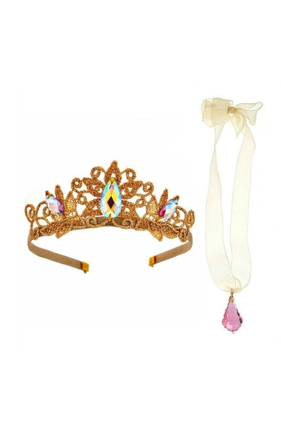 Princess Aurora Crown Set with Gems Girl's Princess or