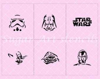 star wars stencil etsy