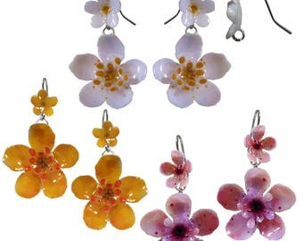Orecchini fiori di ciliegio