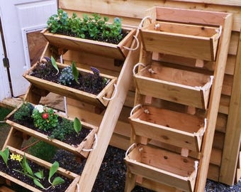 Ends Thursday New 24" vertical gardening urban farmer raised elevated planting system vegetables garden planter kit cedar planter herb
