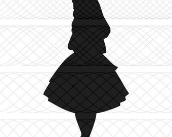 Alice In Wonderland SVG, PNG, and STUDIO3 Cut File for Silhouette Cameo/Portrait and Cricut Explore Craft Cutters