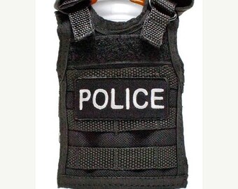 15% OFF SALE Miniature Tactical Vest Beverage Holder - POLICE Product Code: T99-Ptt-03