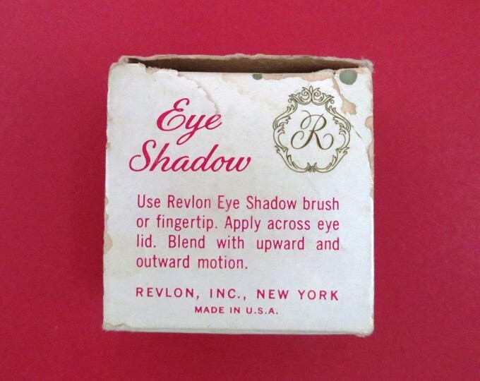 Revlon Eye Shadow - Vintage 1960s New Old Stock, Platinum Gold Shadow, Collector's Makeup, Made in USA