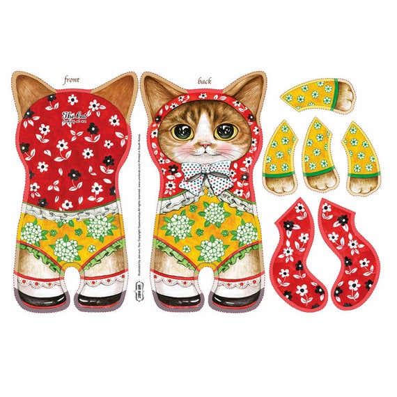 DIY Fabric for making cat doll named ET