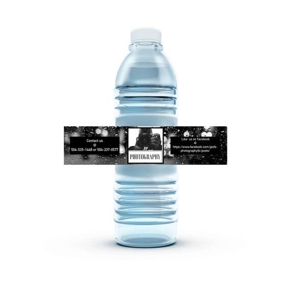 Custom Business Logo Water Bottle Labels