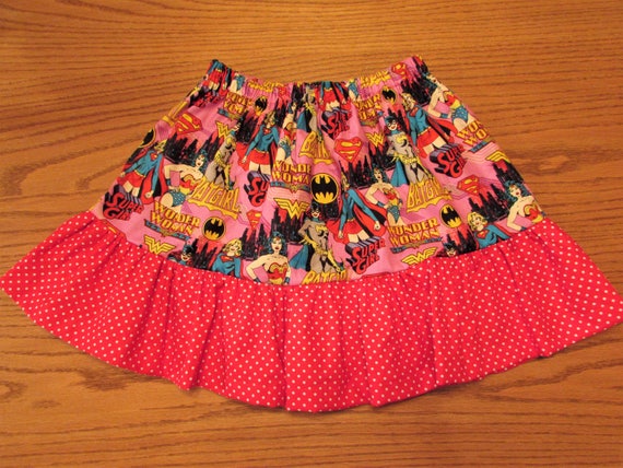 Superhero skirt,girls superhero skirt,supergirl skirt,superhero birthday,girls superhero birthday,toddler superhero,wonder women skirt