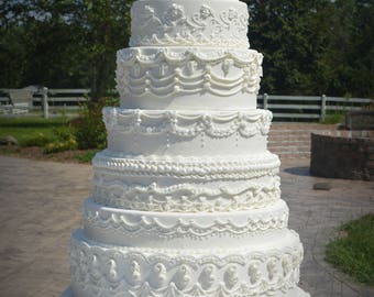 Eleven Tier Fondant Dummy Cake Fake Wedding Faux Eleven Tier Fondant Dummy Cake Fake Wedding Faux