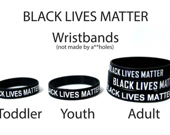 Black Lives Matter Wristband Adult, Youth, & Infant Sizes