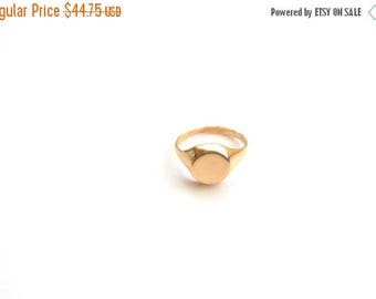 SUMMER SALE 20% OFF Gold signet ring, gold filled ring, signet ring, statement gold ring.