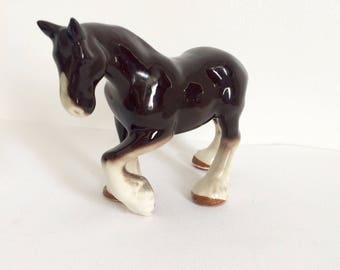 porcelain clydesdale horse