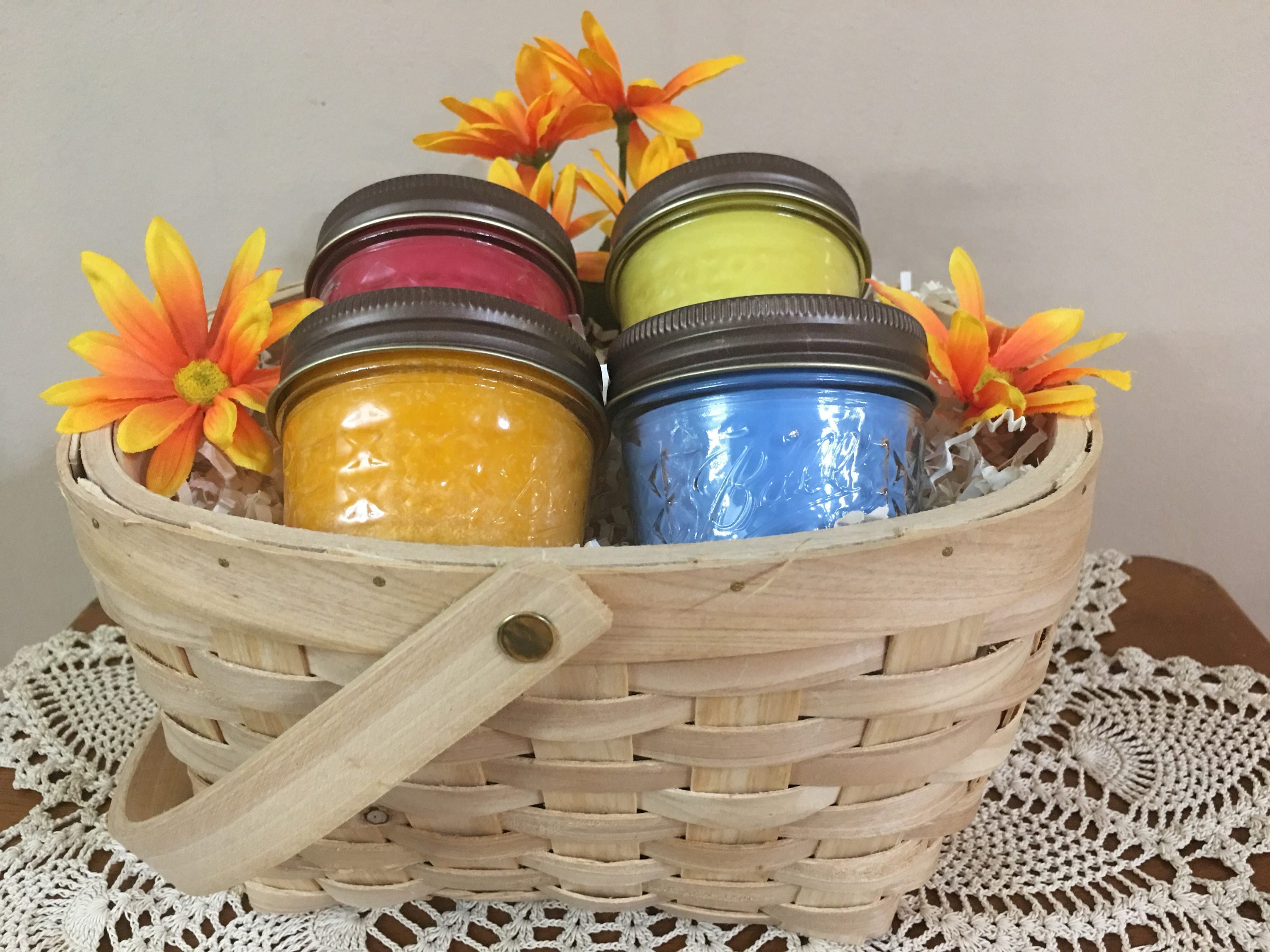 Soy Candles / Candle Gift Basket / Gift Sets / Scented Soy