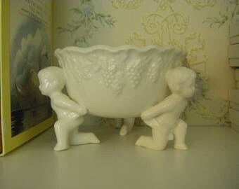 beige fired ceramic bowl/catch -all/ key -keeper/loose change/fruit/jewelry -catch.