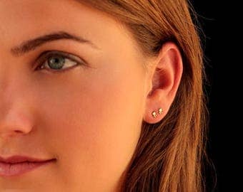 SALE15% Tiny gold earrings, small silver earrings,Small black earrings, tiny post earring, small stud, tiny stud earrings, dainty gold