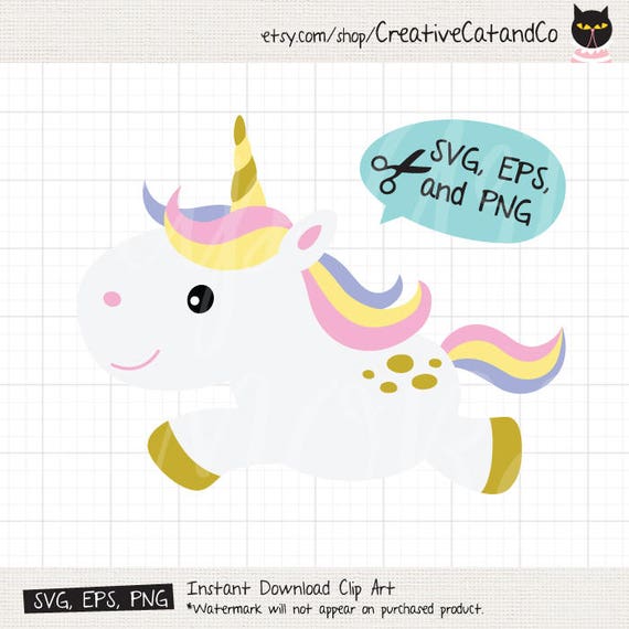 Download Baby Unicorn SVG Files for Cricut or Silhouette Cute White
