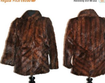 Summer Sale Vintage Mink Fur Coat // Vintage Mink Fur Jacket // Genuine Real Fur // Medium Size