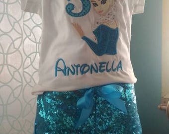 Frozen birthday set, frozen birthday outfits, frozen tutu set, elsa birthday set,elsa birthday outfits