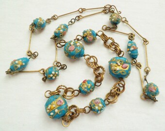 Lot De 6 Perles Murano Vintage - Verre Italien Authentique, Parfaites Création Bijoux