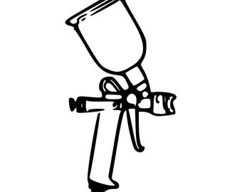 Spray paint decal | Etsy