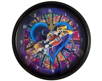 Kingdom Hearts - 3D Wall Clock - Video Game Decor - Video Game Wall Art - Kingdom Hearts Wall Art - Gamer Gift - College Dorm Decor