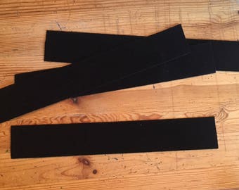 3 inch wide tan and black double sided velcro strap