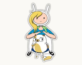 Fionna and Cake Adventure Time JDM Custom Vinyl Decal Sticker