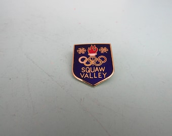 Vintage Squaw Valley Olympic Skiing Pin 1979 Free Shipping
