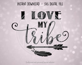 Download Love my tribe decal | Etsy