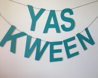 Yas Kween Banner, Broad City, Abbi Jacobson, Ilana Glazer, Yes Queen, Dorm Decor, Graduation Party, Congratulations Banner, Abbi and Ilana