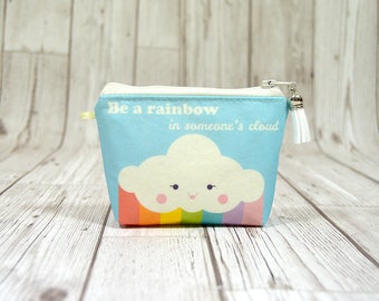 Cute small wallet, Be a rainbow zipper coin wallet minimalist wallet women, Coin wallet small change wallet, Bussiness card holder wallet