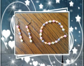 Set bracelet and earrings
