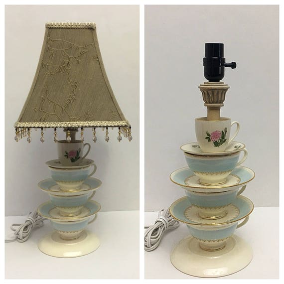 Stacked Tea Cups Lamp