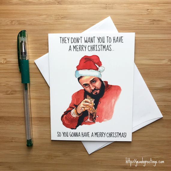 DJ Khaled Christmas Card Hip Hop Christmas Card Rap Music
