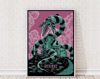 Beetlejuice Poster Art Film Poster Classic Movie Poster
