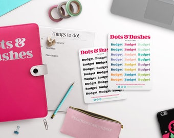 Budgeting stickers, budgeting meeting stickers, budget planner stickers, do the budget stickers, F04