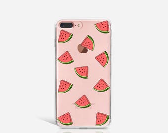 iPhone 6 Case Watermelon Clear iPhone 6s Case Clear iPhone 5 Case iPhone 6 Plus Gift for Her Christmas Gift Womens Gift - KT073