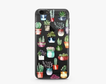 iPhone 7 Case Cactus, iPhone 7 Plus Case, iPhone 6 Case, iPhone 6S Case, Phone Case For iPhone, Birthday Gifts For Her, Tech Gifts -KT391