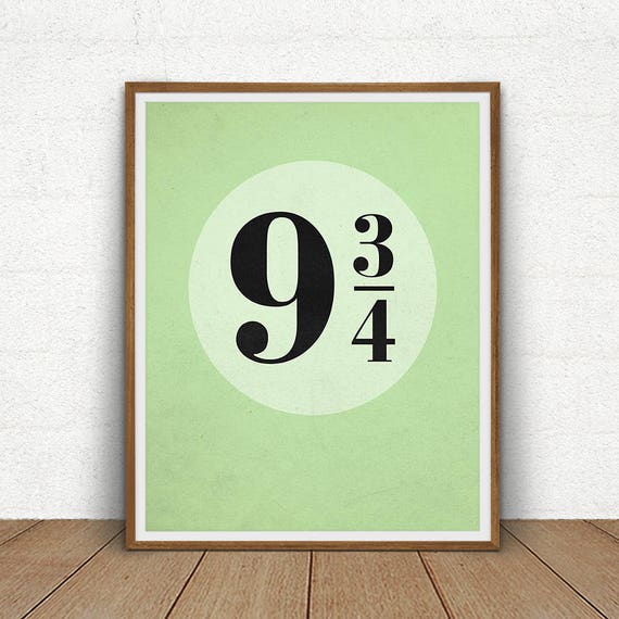 Platform 9 3 4 Sign Printable Harry Potter Print Hogwarts