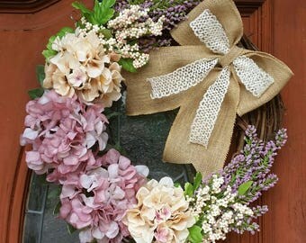 Fall Door Wreath Door Wreath Handmade Wreath