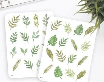 Flower Stickers | Decorative Stickers | Watercolor Stickers | Planner Stickers | Bullet Journal Stickers