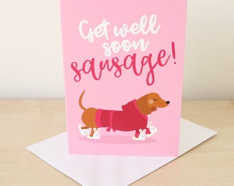 Get well soon card / Get well card / Thinking of you card / Sympathy card / Funny get well card / Recovery card / Well wishes card
