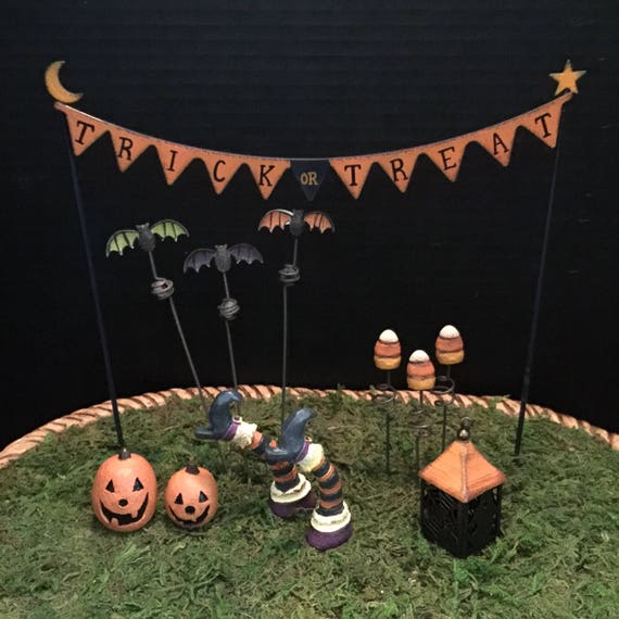 halloween fairy garden figurines