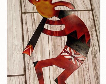 Kokopelli Wall Art 6x6 kokopelli art decor stained glass panel with beadwork Kokopelli Wall Art 6x6 kokopelli art decor stained glass panel with beadwork