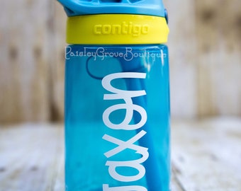 Personalized Kid's Water Bottle, Contigo Kids, Personalized Contigo, gift for boys, BLUE, ring bearer gift, personalized water bottle