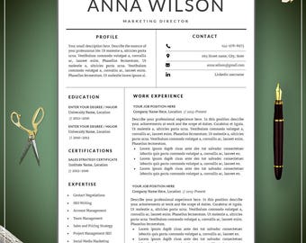 Resume Template / CV Template | Modern Resume | Professional Resume Template | Clean and creative Resume | Teacher Resume