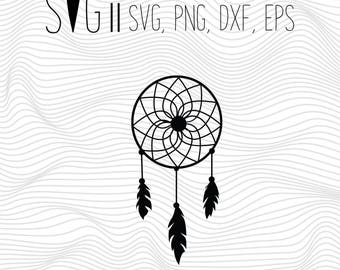 Dream Catcher Clipart, DreamCatcher Svg, Svg For Silhouette, Svg For Cricut, Dream Catcher Vinyl Decal, Monogram Svg Clipart Files