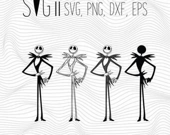 Nightmare Before Christmas Svg Files, Jack and Sally Svg For Silhouette Cricut Decal Clipart Cut Tshirt Mug Iron on transfer