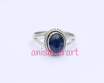 Lapis Lazuli Ring, Blue Lapis Ring, Lapis Lazuli Silver Ring, Silver Lapis Ring, Lapis Lazuli Jewelry, Boho Ring, Stone Ring, Gift Ring