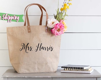 Bridal Shower Gift, Engagement Gift, Bride Tote, Bride Bag, Wedding Day Tote for Bride, Bride Gift, Bridal Tote Bag, Bachelorette Party Gift