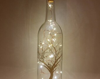 wine bottle lights etsy wine bottle lights etsy